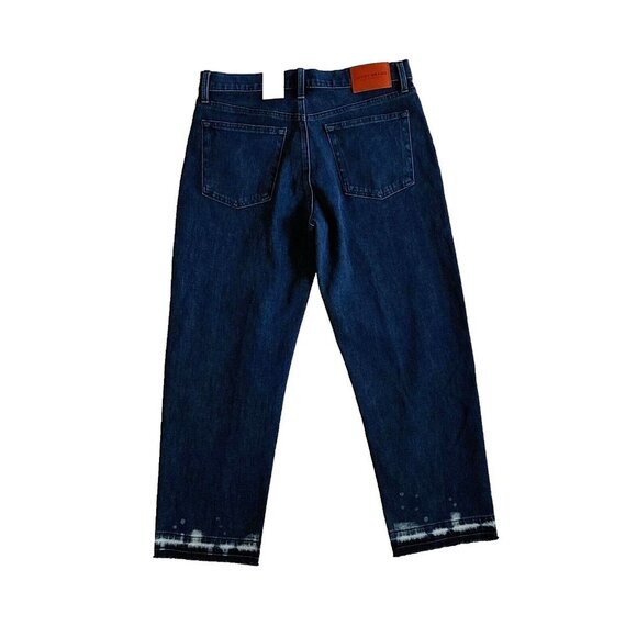 Lucky Brand Jeans Deep Ocean High Rise Boyfrien Women's Size 8 Relaxed Fit Taper - Picture 3 of 3